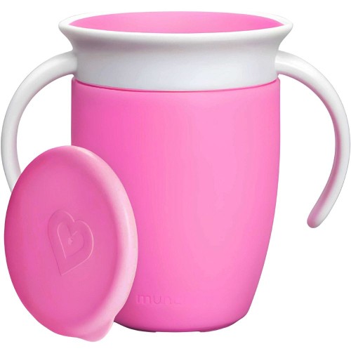 Vaso con Asas Munchkin Miracle 51865 360° 207ml Rosa Vaso con Asas Munchkin Miracle 51865 360° 207ml Rosa