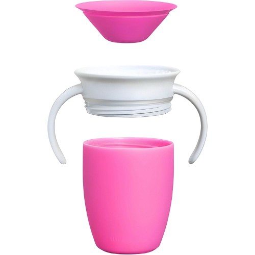 Vaso con Asas Munchkin Miracle 51865 360° 207ml Rosa Vaso con Asas Munchkin Miracle 51865 360° 207ml Rosa