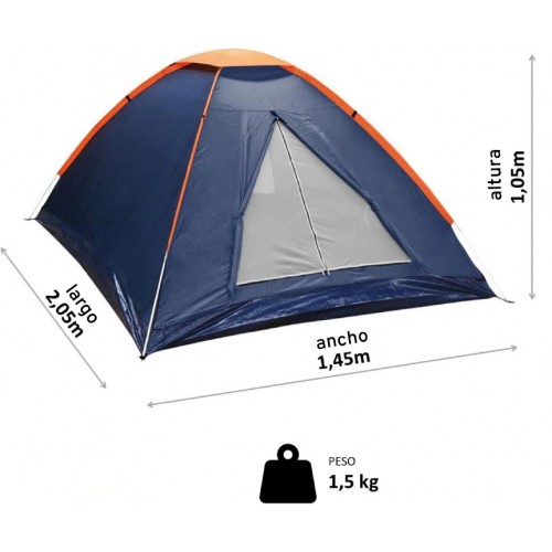 Carpa para Camping NTK Panda 155100 2 personas