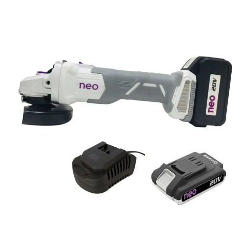 Amoladora Angular a Batería Neo AA-915/20-C1 115mm 20V