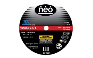 Disco de Corte Metal Neo 350mm x 3,2mm