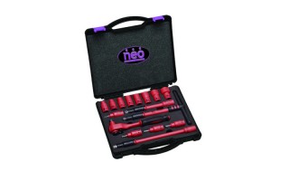 Llaves Tubo Hex. Aisladas Neo VDE 1000V enc.3/8"  [mm] 16pzs 8-22mm