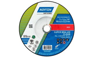 Disco de Desbaste Norton BDA630 Clean 180mm x 6,4mm Disco de Desbaste Norton BDA630 Clean 180mm x 6,4mm