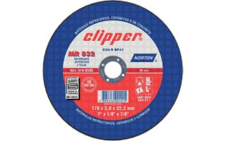 Disco Clipper Norton MR832 para piedra 7" (180mm x 3,2mm) Disco Clipper Norton MR832 para piedra 7" (180mm x 3,2mm)