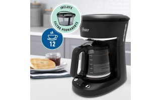 Cafetera Eléctrica Oster BVSTDCP12B 12 Tazas 900W Negro Cafetera Eléctrica Oster BVSTDCP12B 12 Tazas 900W Negro