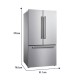 Heladera Oster BFDNFS2 574L Frío Seco 3P Gris