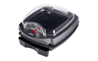 Grill Eléctrico Oster OGRL500 2 en 1 1000W Negro Grill Eléctrico Oster OGRL500 2 en 1 1000W Negro