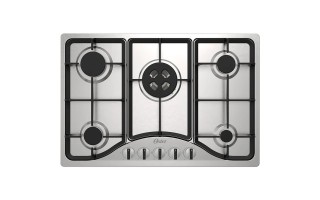 Placa de Cocina a Gas Oster OTOP701 5 Hornallas 72cm Inox Placa de Cocina a Gas Oster OTOP701 5 Hornallas 72cm Inox