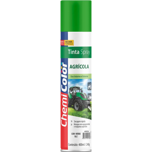 Pintura en Aerosol Chemi Color Agricola Verde 400ml