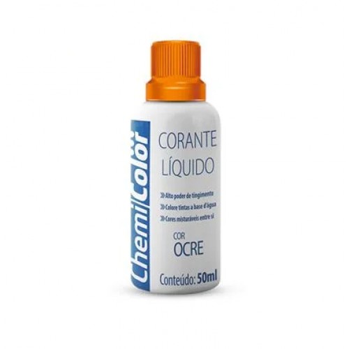 Pintura Colorante Líquido Chemi Color 680472 50ml Ocre