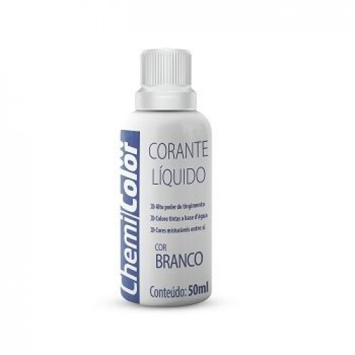 Pintura Colorante Líquido Chemi Color 680477 50ml Blanco