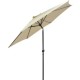 Sombrilla de Jardín Dong San Fan Redonda 2m Beige