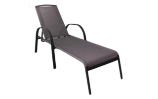 Reposera Dong San Fan Sling Aluminio Gris Oscuro Reposera Dong San Fan Sling Aluminio Gris Oscuro