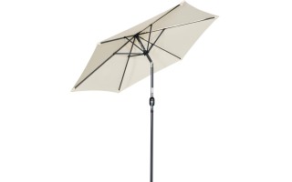 Sombrilla de Jardín Dong San Fan Andy 2,7m Beige/Gris Sombrilla de Jardín Dong San Fan Andy 2,7m Beige/Gris