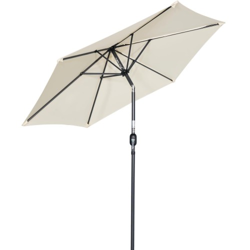 Sombrilla de Jardín Dong San Fan Andy 2,7m Beige/Gris