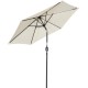 Sombrilla de Jardín Dong San Fan Andy 2,7m Beige/Gris