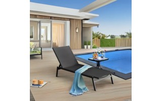 Reposera Dong San Fan Zen WRL023 Aluminio Negro Reposera Dong San Fan Zen WRL023 Aluminio Negro