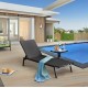 Reposera Dong San Fan Zen WRL023 Aluminio Negro