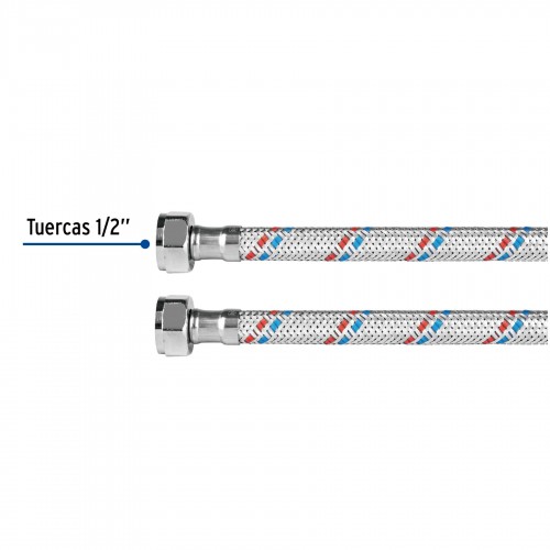 Manguera Flexible para Lavabo Foset 26021 1/2"x1/2" 55cm