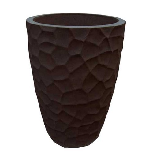 Maceta Japi Pottery Prisma Plástico 31x43,5cm Café