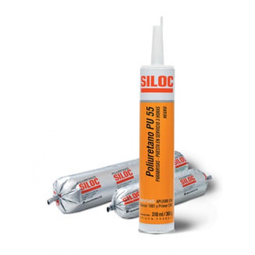 Sellador p/ Parabrisas Siloc Pu55 Poliuretano 310ml Negro