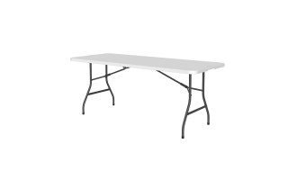 Mesa Plegable NewStorm Plástico/Metal 180x75cm Rectang Mesa Plegable NewStorm Plástico/Metal 180x75cm Rectang