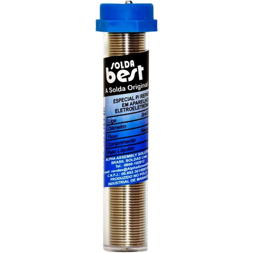 Estaño SoldaBest MSX 63% para Electrónica 1mm 25g