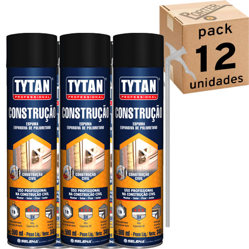 Espuma de Poliuretano Tytan 40281 Construcción 500ml x12u