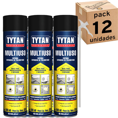 Espuma de Poliuretano Tytan 40279 Multiuso 500ml 320g x12u