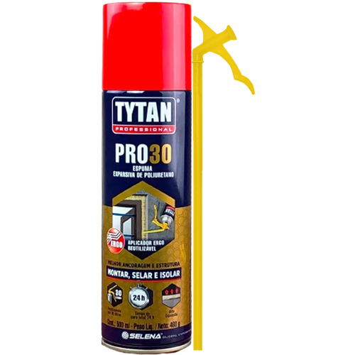 Espuma de Poliuretano Tytan 40319 PRO30 500ml 480g