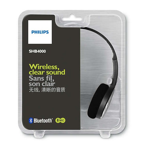 Auricular Bluetooth Philips SHB4000 Negro