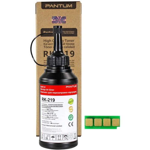 Tinta y Chip Pantum RK-219 para Tóner PD-219 Negro