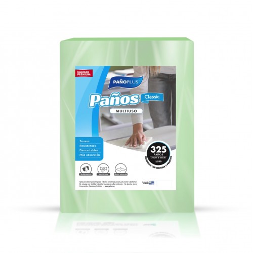 Paños de Papel PañoPlus Classic 2,5kg 325hjs Verde