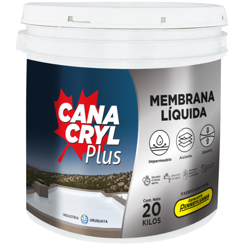 Membrana Liquida Canacryl Plus Fibrado 20L Gris