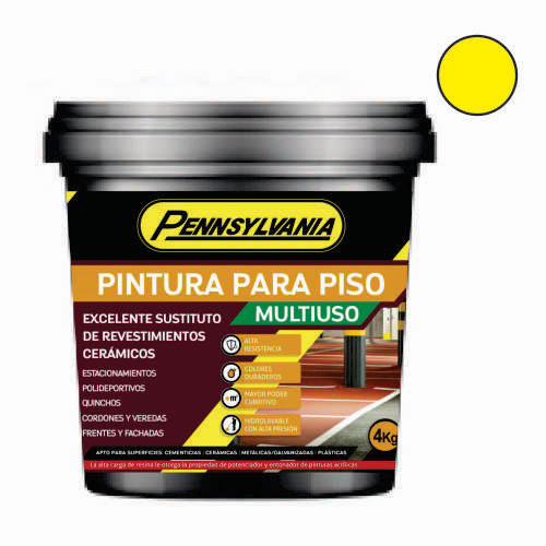 Pintura para Pisos Multiuso Pennsylvania Amarillo 1kg