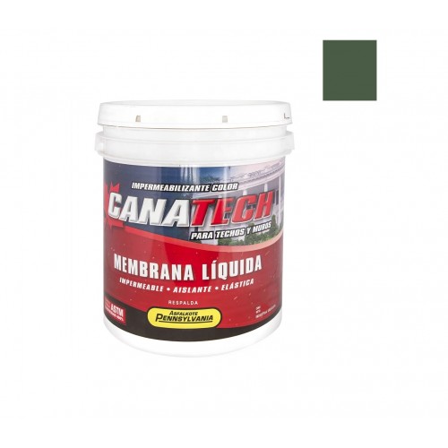 Membrana Liquida CanaTech sin Fibra 1L Verde Cemento