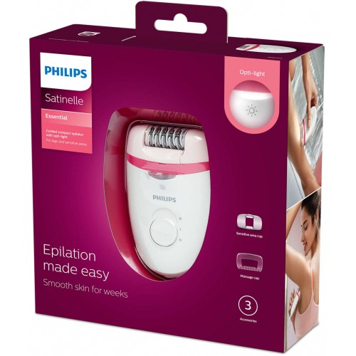 Depilador con Pinza Philips Satinelle Essential BRE255 