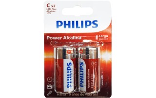 Pilas Philips Power Alcalinas C LR14 x2u Pilas Philips Power Alcalinas C LR14 x2u