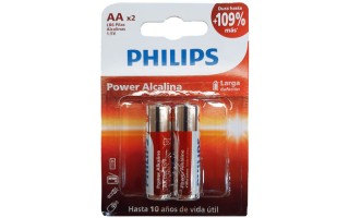 Pilas Philips Power Alcalinas AA LR6 x2u Pilas Philips Power Alcalinas AA LR6 x2u