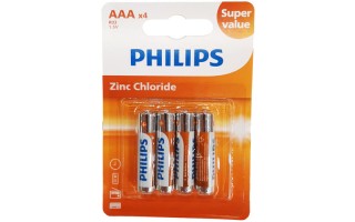 Pilas Philips R03G4B AAA x4u Pilas Philips R03G4B AAA x4u
