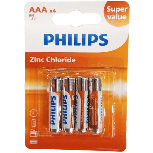 Pilas Philips R03G4B AAA x4u