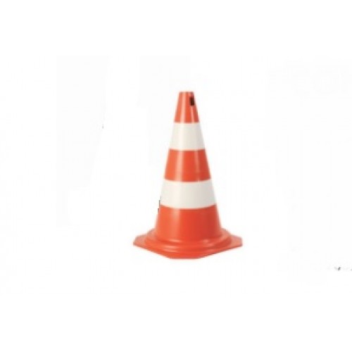 Cono Precaución Plastcor Reflectivo 50cm Naranja Blanco