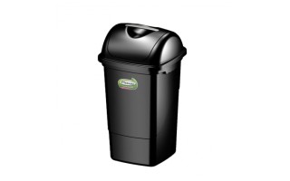 Basurero de Reciclaje Plasvale 1243 30L Negro