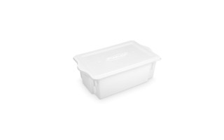 Caja Bandeja con Tapa Plasvale Plastico 24,5L Blanco