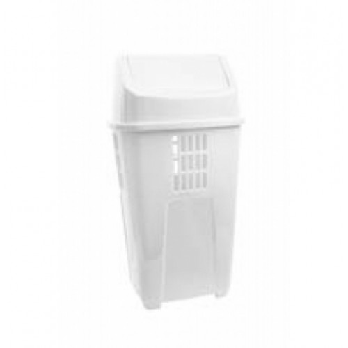 Basurero de Reciclaje Plasvale 757 50L Blanco