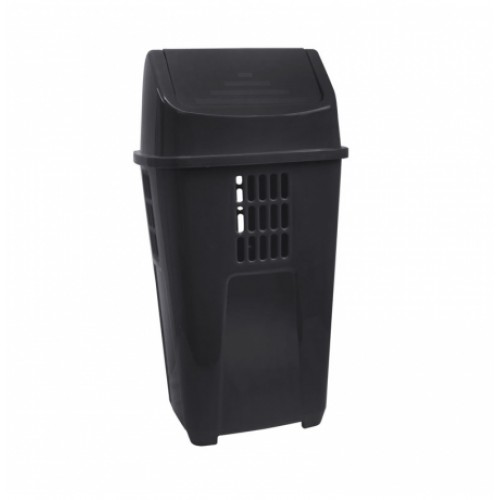 Basurero de Reciclaje Plasvale 757 50L Negro