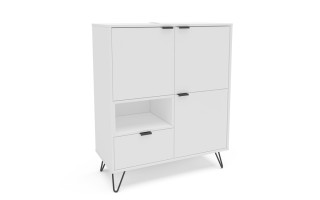 Aparador Politorno Cayman 170697 108x90x40cm Blanco Aparador Politorno Cayman 170697 108x90x40cm Blanco