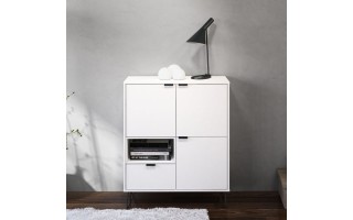 Aparador Politorno Cayman 170697 108x90x40cm Blanco Aparador Politorno Cayman 170697 108x90x40cm Blanco