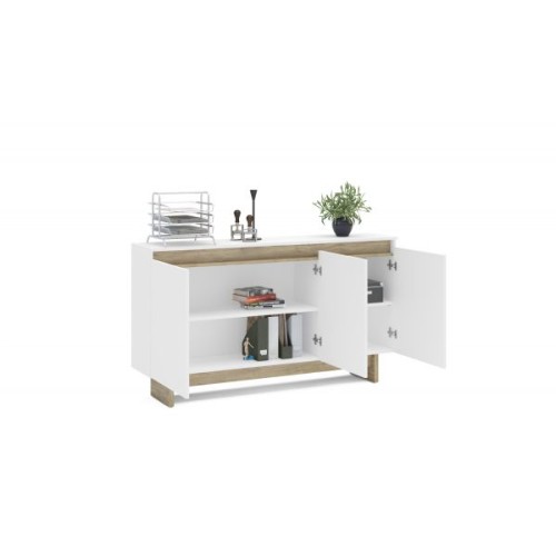 Aparador Politorno Los Ángeles 180798 135x75x29cm Blanco Aparador Politorno Los Ángeles 180798 135x75x29cm Blanco