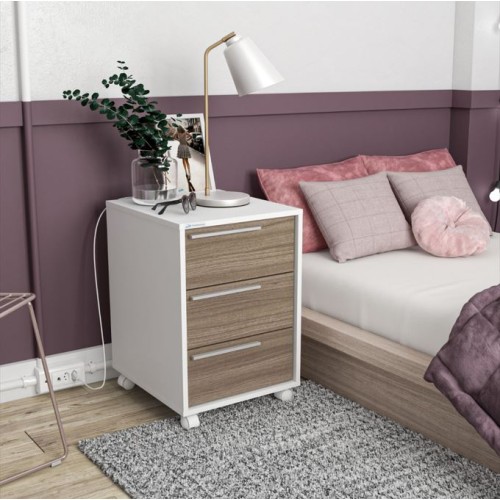 Cajonera Politorno Maia 2487 3 Cajones 59x45x40cm Blanco Cajonera Politorno Maia 2487 3 Cajones 59x45x40cm Blanco